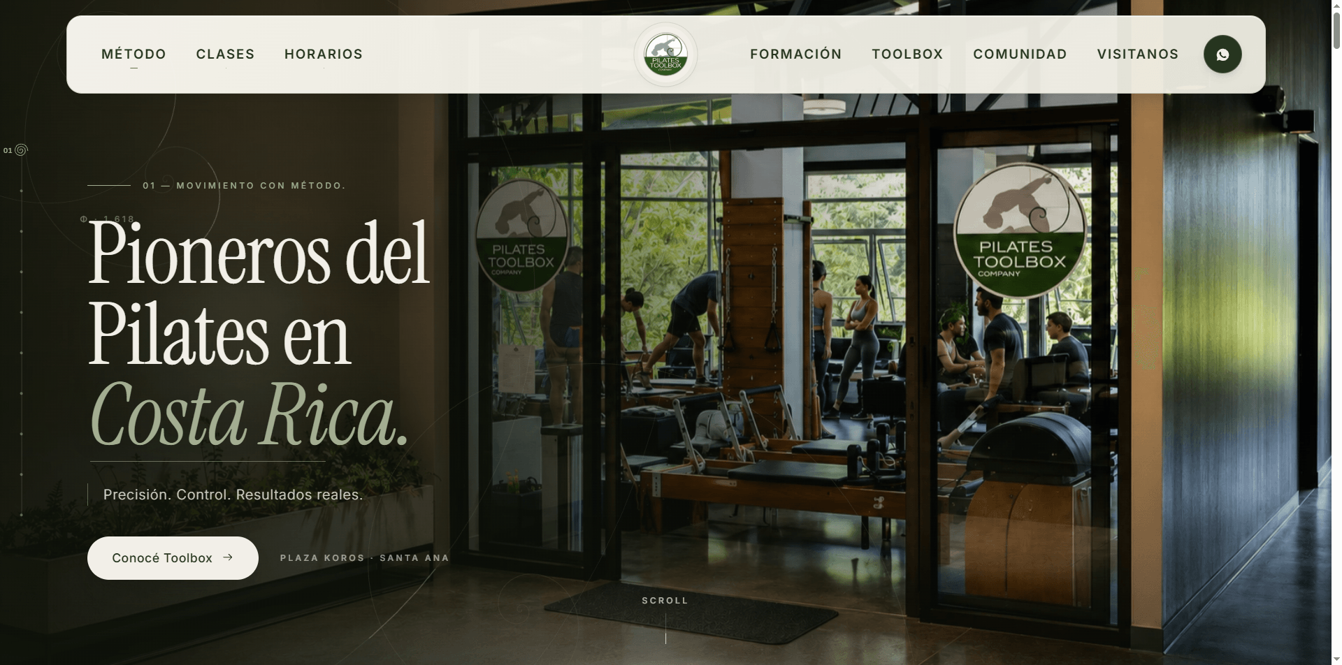 Pilates Toolbox Company — sitio web construido por GYA Systems