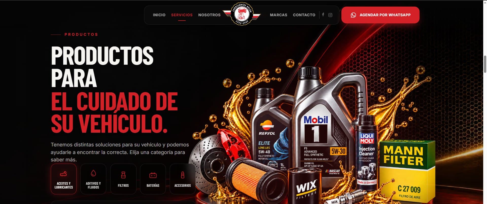 Sección de productos de Donde Mono